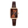 Gedi Womens Minimalist Leather Strap Quartz Watch With Water Resistance For Elegant Office Wear