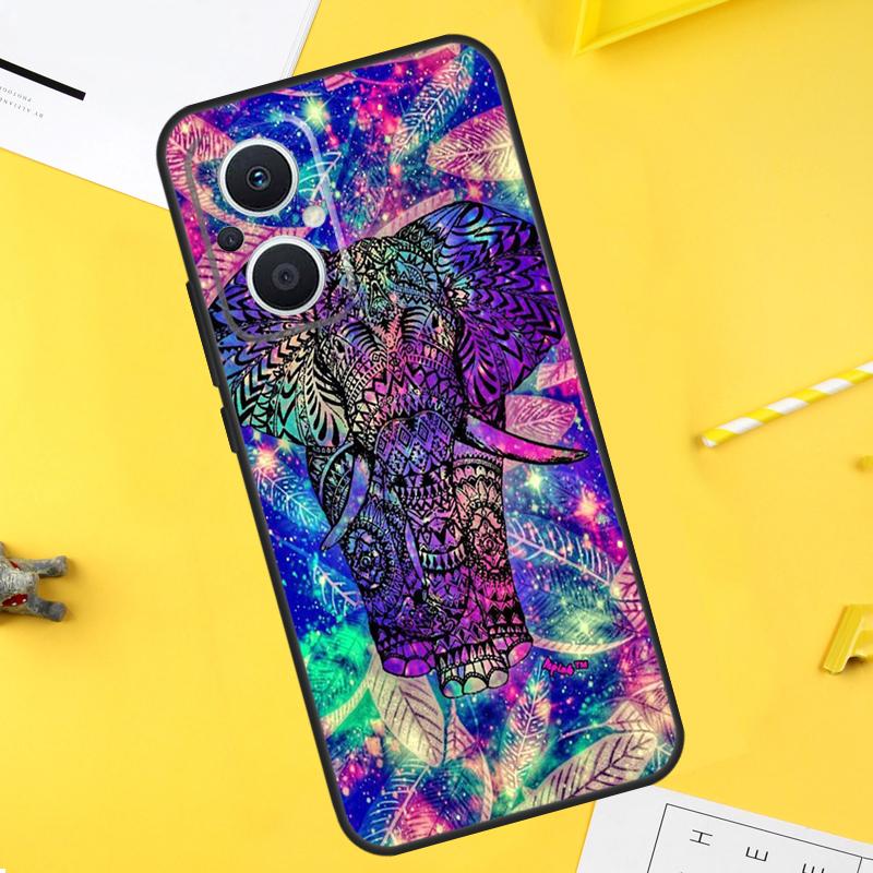 

Elephant Mandala Aztec For OPPO Reno 10 11 12 13 14 Pro 7 8 Lite 8T 11F 12F 13F 14F OPPO Find X8 X5 X6 X9 Pro Case OPPO Reno12 F