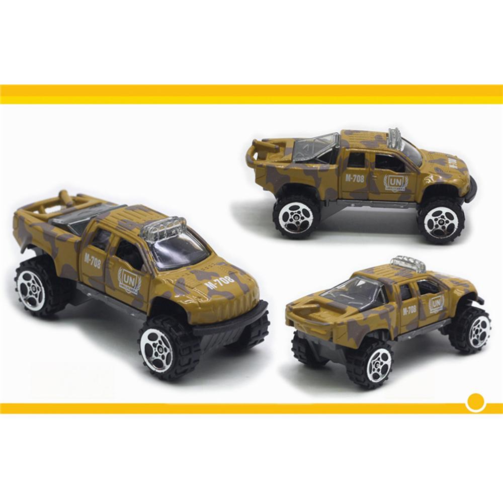 Giocattolo di camioncino in scala 1/64, 4 pezzi, modello di veicolo fuoristrada, giocattolo da corsa realistico in lega per kit di modelli di auto