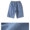 Shorts for Men Jeans Waist Strap Light Blue Korea Fashion