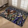 Carpet JoJo S Bizarre Adventure Door Mat Kids Room Bedroom Decoration Balcony Anti-Slip Doormat Living Room Household Carpets