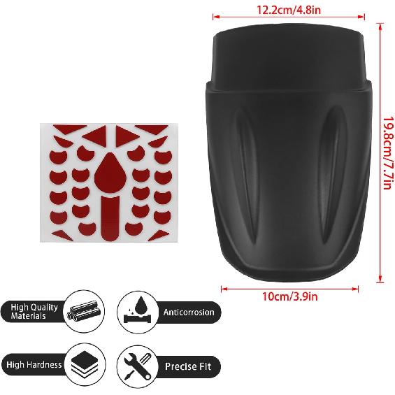 CHIFUN Front Fender Mudguard Extender Wheel Cover Splash Guard Extension Replacement for Honda CL500 CL 500 2023 2024 Motorcycle Dust Guards