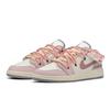 Jordan Air Jordan 1 FZBB Low top Vintage Basketball Shoes GS Pink Beige 553560-053(TeamA-AJ)