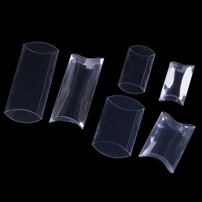 50Pcs Pillow Shape Clear Pvc Candy Box Packaging Gift Box Wedding Party Favor