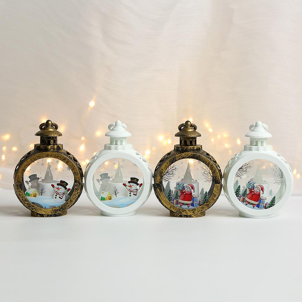 Weihnachten Leuchtende Nachtlicht Anhänger Ornamente - Tisch Kerzenständer Lampe & Fenster Ausstellungsdekorationen