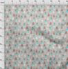 oneOone Cotton Flex Dusty Pink Fabric Christmas Winter Theme Quilting Supplies Print Sewing Fabric By The Yard 40 Inch