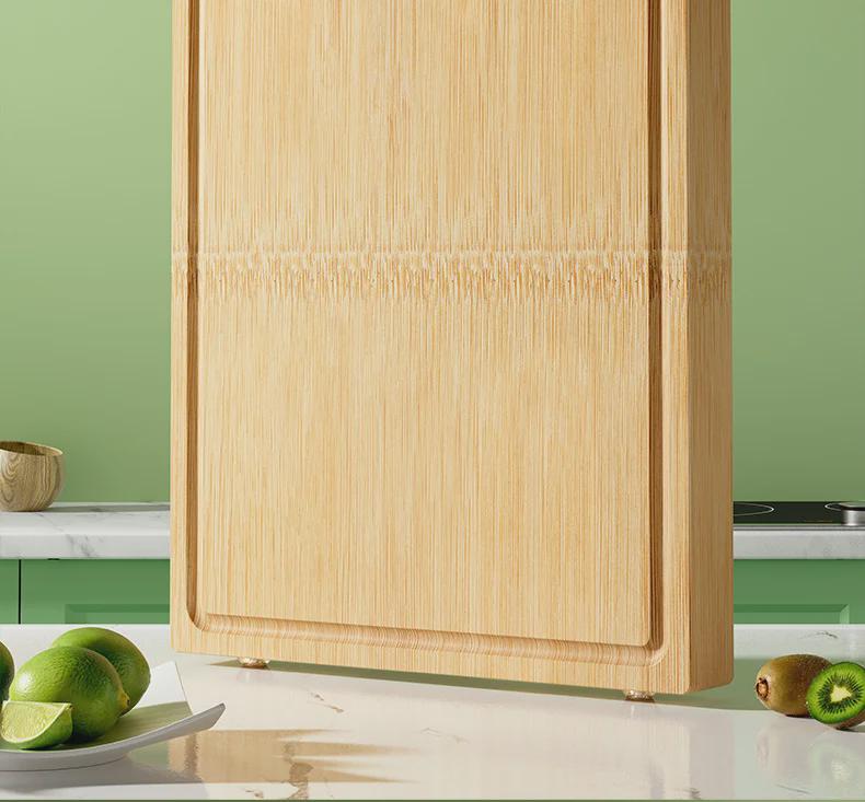 Tabla de Cortar de Bambú Antibacteriano Espesado Weijia - Tabla de Cortar Doméstica Resistente al Moho para Cocina y Preparación de Carne
