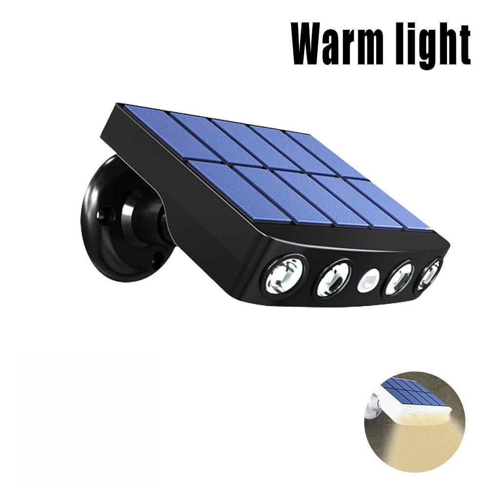 Powerful 4 LED Solar Security Lights Outdoor Decor Sensor Motion 3 Modes Street Waterproof Lamp Wall Night Work Light for Garden