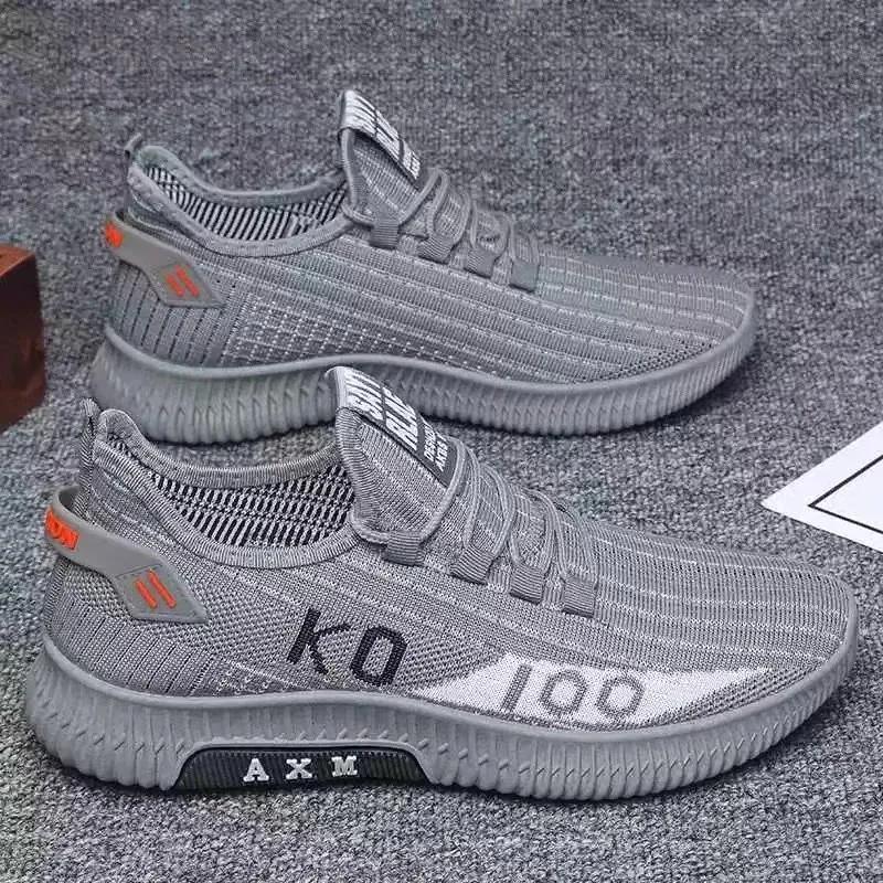 

Мягкая подошва весна и осень старые тканевые туфли дышащие сетчатые туфли нескользящие износостойкие повседневные низкие рабочие мужские туфли 39 серый