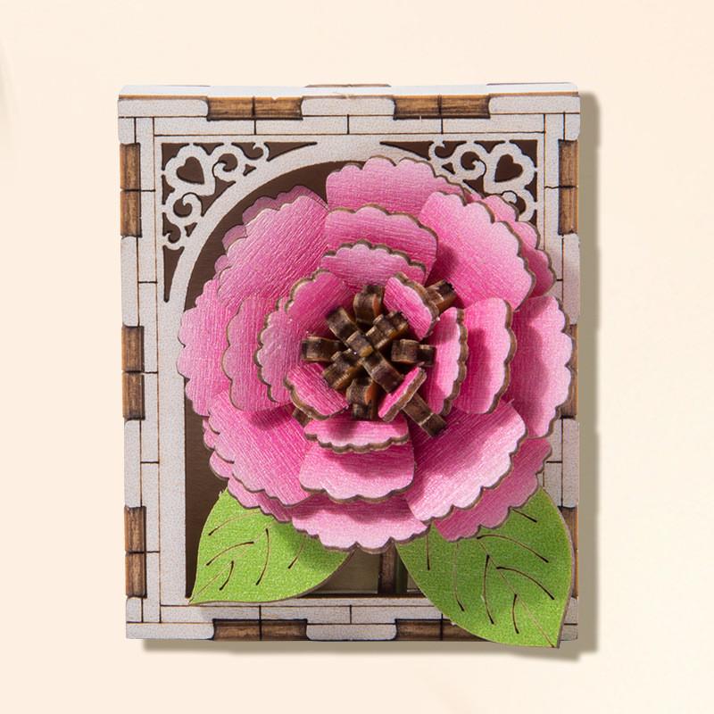 Wooden Magnetic Flower Puzzle Refrigerator Magnets For Kids Creative Play And Educational Fun