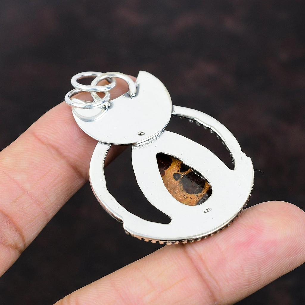 Bauxite Pendant Handmade Amazing Pendant 925 Sterling Silver Pendant Bauxite Jewelry Gemstone Pendant Anniversary Gift Pendant For Mother