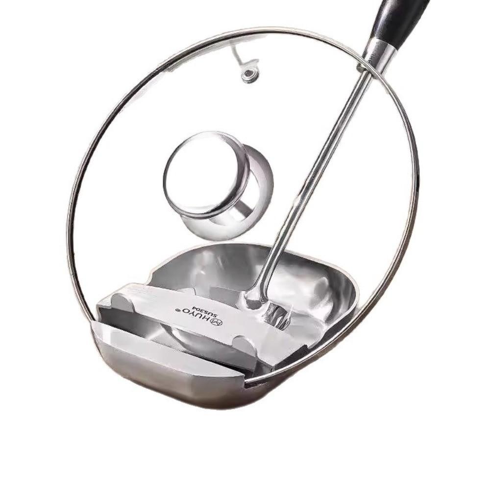 Stable Stainless Steel Spoon Rest Space Saving Kitchen Utensil Rack  Food Truck