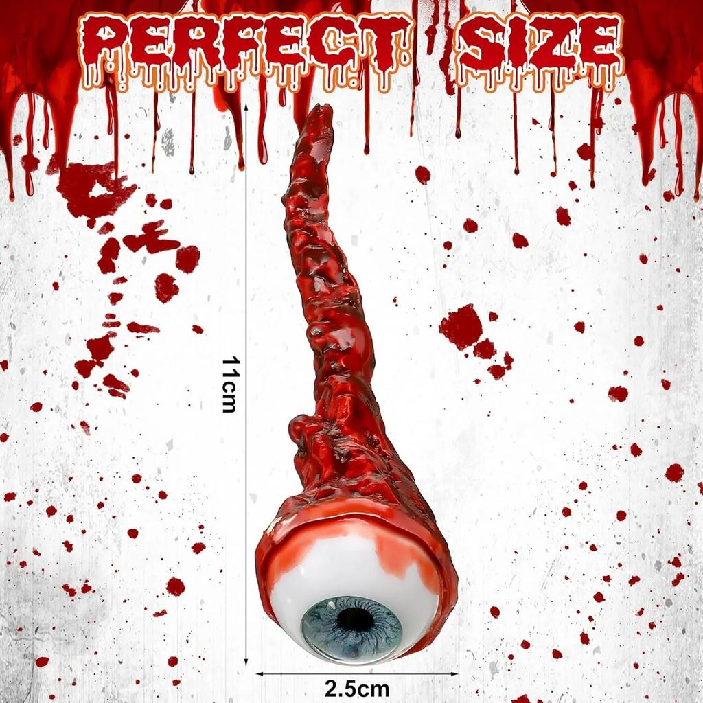 Halloweenové falešné oční bulby Vykulené oční bulby Rekvizita Realistické hrůza Realistické krvavé simulované oční bulby pro Halloweenskou párty