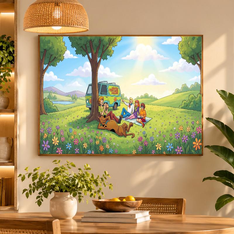5D Diamond Painting Scooby-Doo DIY Full Drill Diamond Art Kit Home Decoration