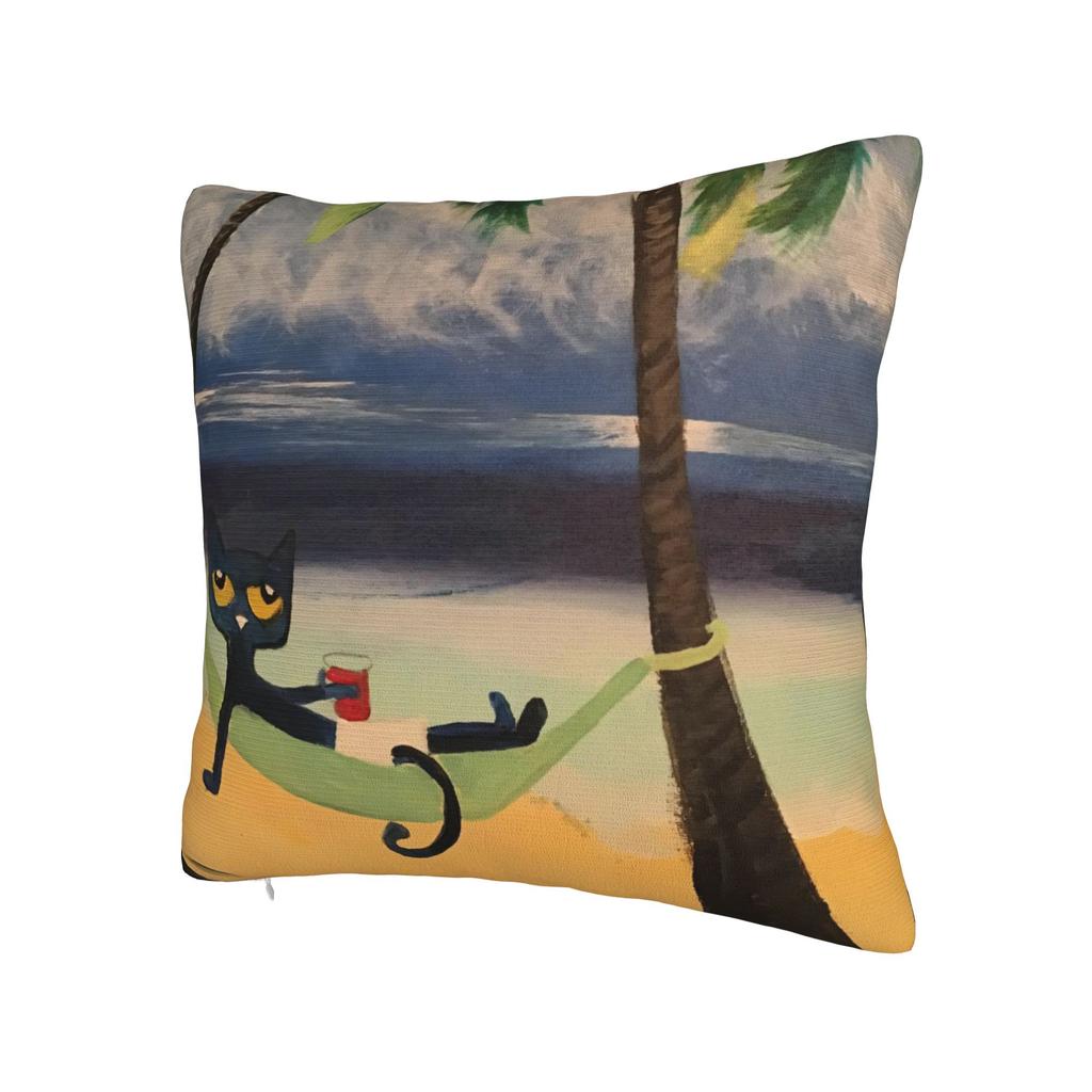 Decorative Pillowcase Pete The Cat Accessories Bedroom  Pillow Case Cover Zippered Multi-Size