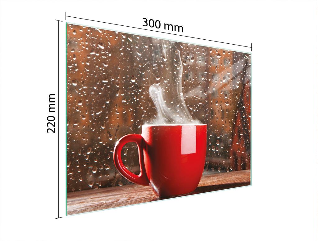 SZKLANA DESKA DO KROEJNIA 30x22 KAWA