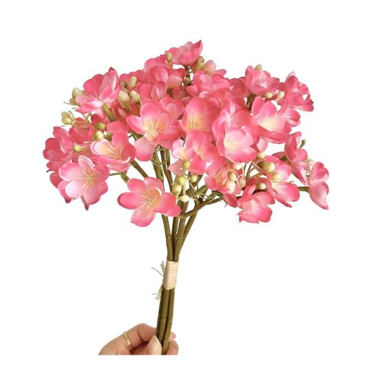 4Pcs Faux Jasmine Picks Realistic Artificial Flowers Bunch Long-lasting Fake Jasmine Branches for Home
