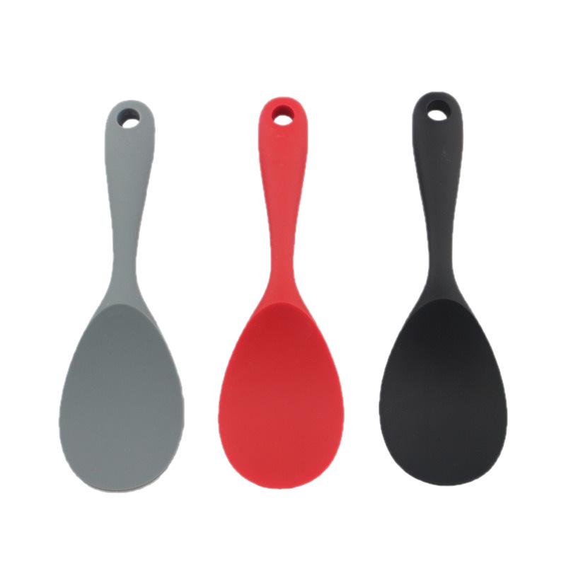 Silicone Rice Ladle: Food Grade, Semi-transparent, Anti-scalding, High Temp Resistant, Safe for Inner Pots.