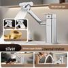Cream Style White Bathroom Hot and Cold Washbasin Faucet