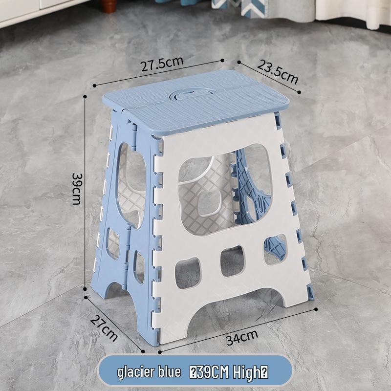 Foldable Thickened Multi-Use Stool: Fishing, Outdoor, Dining, Plastic/High/Low