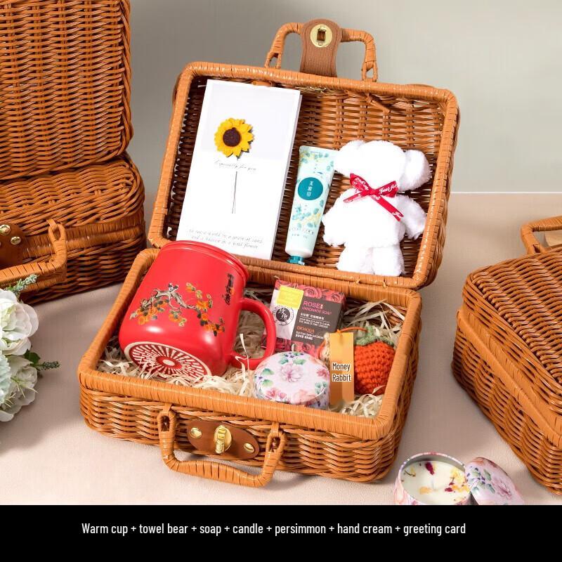 Persimmon Ruyi 7-Piece Ceramic Cup Gift Set