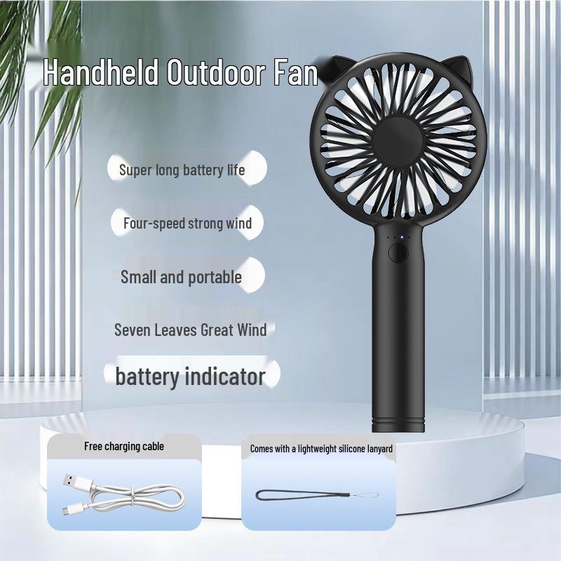 Portable Waist Fan for Outdoor, Construction, and Camping - Long Battery, Strong Wind