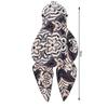 Baseballkappe mit floralem Print und Riemen, mit Schirm zum Umwickeln der Haare, Sommer-Kopftuchmütze, atmungsaktiv, vielseitig, Turbanmütze, für Alltagsoutfits