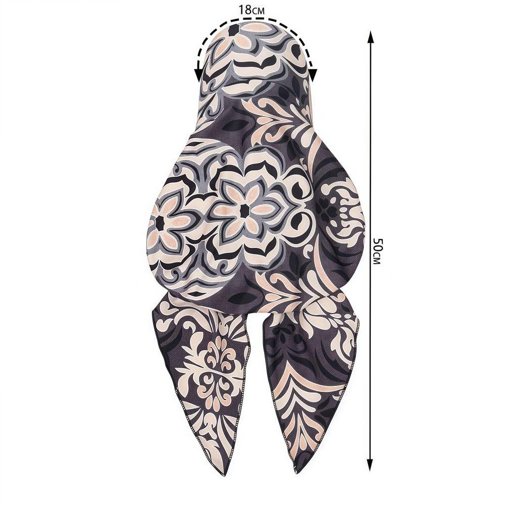 Baseballkappe mit floralem Print und Riemen, mit Schirm zum Umwickeln der Haare, Sommer-Kopftuchmütze, atmungsaktiv, vielseitig, Turbanmütze, für Alltagsoutfits