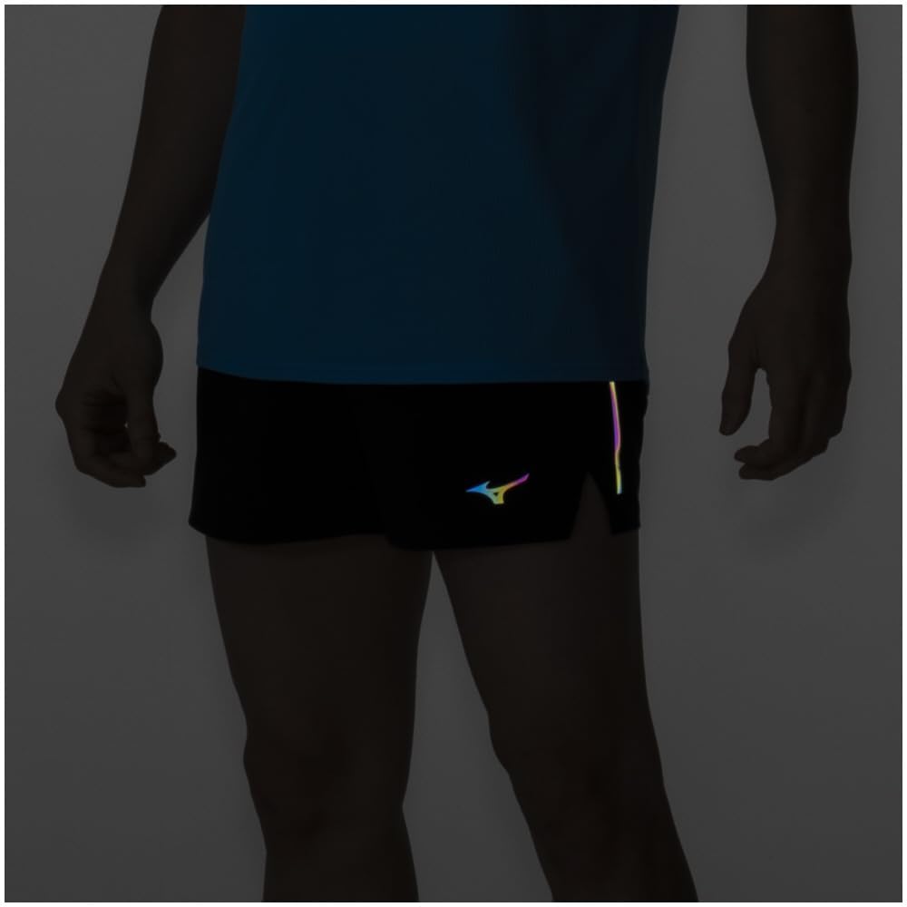 Mizuno Running Wear Dry Stretch Sweat Quick Easy to Move XL Pants, Absorbent, Drying, in, J2MBA507, Black,