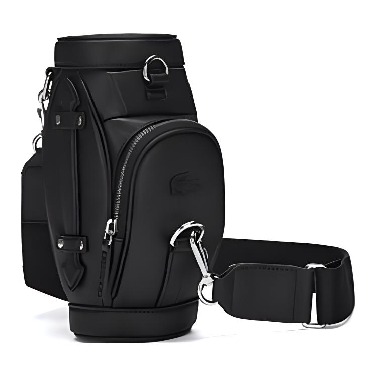 Lacoste Borsa da petto in PU alla moda versatile piccola da donna Nera NF4616MD000