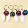 Novelty Bowling Ball Keychain Fashionable Bowling Ball Keychain Eye Catching Keychain for Added Convenience & Fun