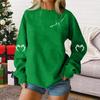 Women's Fashion Casual Long Sleeve Loose Fit Graphic Crewneck Pullover Sweatshirt
