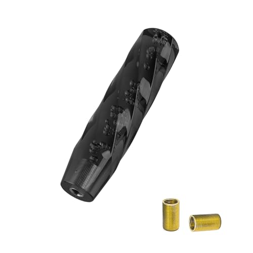 

happykau Ручка переключения передач Грузовик Универсальная Хрустальная ручка переключения передач Черный Автомобиль 20см 200мм Длинная Черный Акрил Совместима с МКПП и АКПП Адаптер