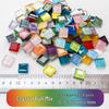 200g 1,5cm Transluzent 15mm Kristallmosaik DIY Handgemacht Buntes Glas Schnittpapier
