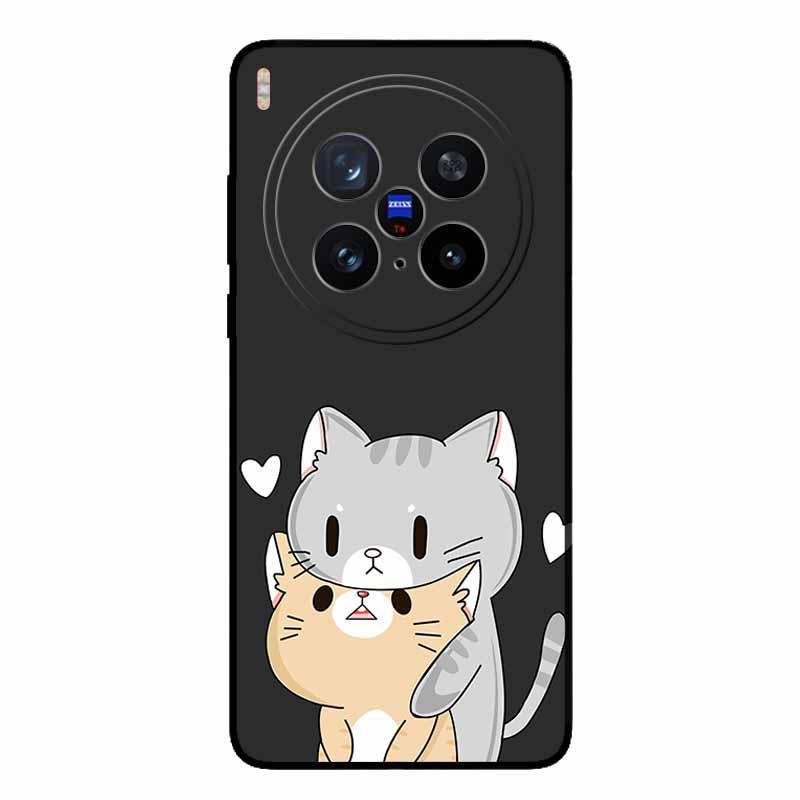 For Vivo X200 Ultra 5G Case Fashion Black Silicone Back Cover Case for X200 Ultra Protective Bumper VIVO X200 Ultra Phone Funda