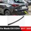 Rear Trunk Bumper Cover Trim For Mazda CX-5 CX-8 2017-  2024 Steel Car Tailgate Door Sill Plate Guard Pad Accessories