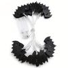 LED Halloween Light String Ghost Festival Decoration Iron Art Bat Ghost Battery Light Bar Party Decor