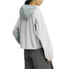 adidas Jackets Women's Light Gray/Wonder Light Gray Green Hooded Moderate Other KD4376
