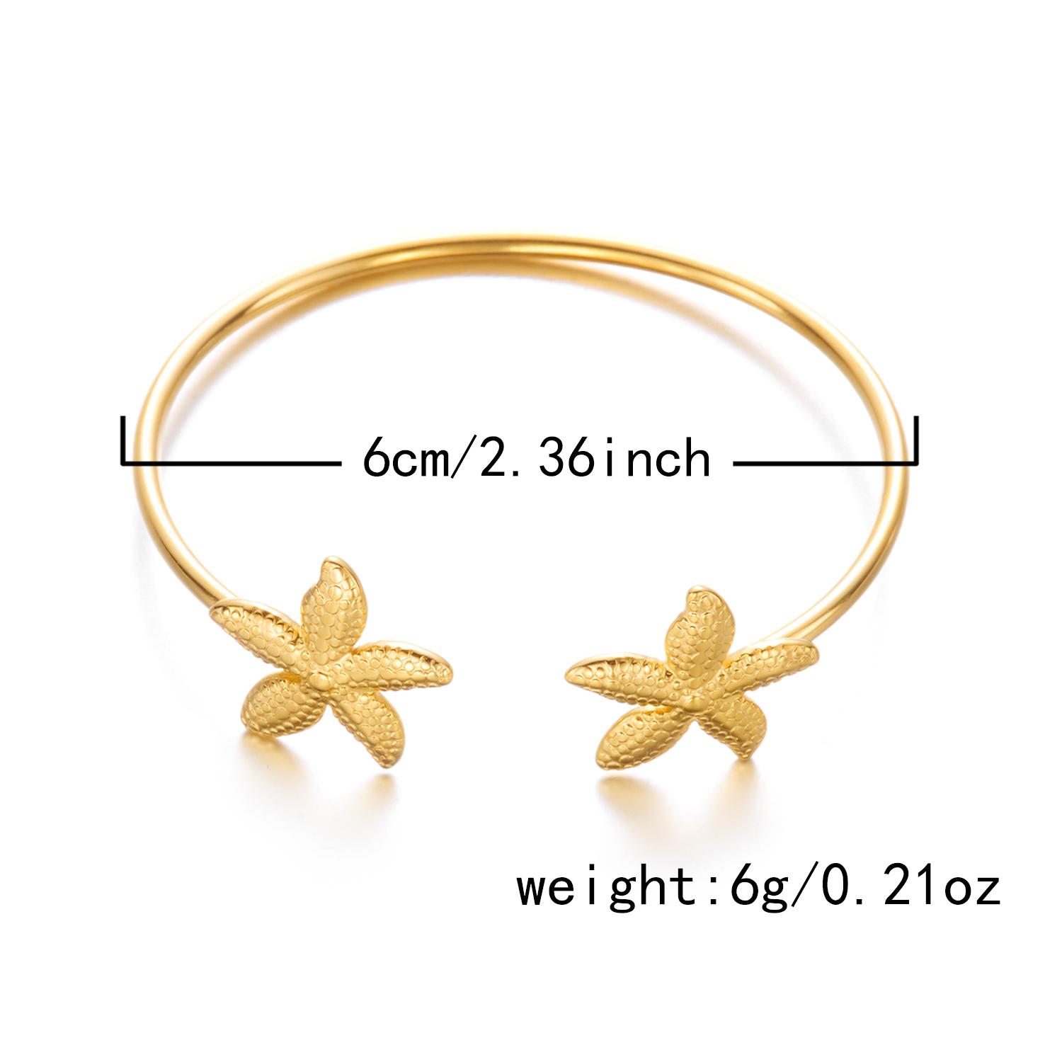 

Women s Dainty Spiral Stainless Steel Cuff Bracelets Multilayer Shell Starfish Open Bangle Summer Beach Jewelry Gift