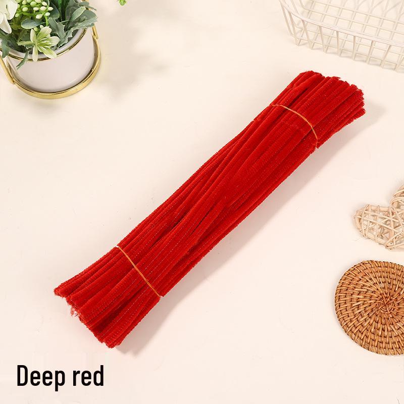 Velvet Chenille Stems: Mixed Color Macaron Twist Sticks