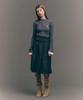 Seteo (W) Cuff Mock Neck Knit Melange Gray
