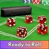 Luck Lab Grade AAA 19mm Casino Dice Razor Edge and Matching Serial Number Set of 5 Leather Dice Case (Red)