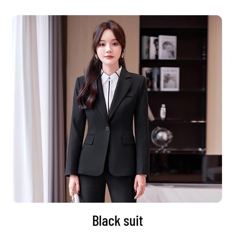 Zihong Women's High-End Career Suit - Spring/Autumn Temperament Style for College Interviews & Formal Wear