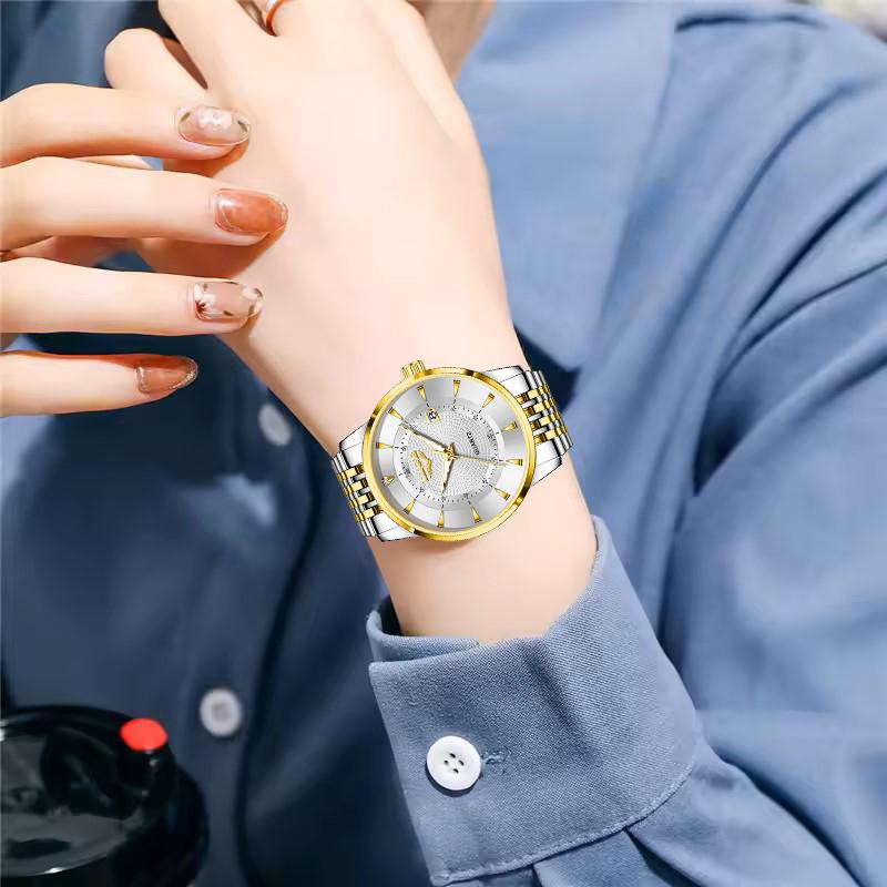 New Luxury Women's Bracelet Watch Fashion Sports Waterproof Watches For Women Creative Steel Date Quartz Ladies Watch