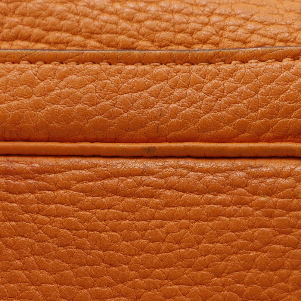 Hermes Garden Party PM Tote Bag Orange Fjord Women Used