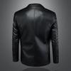 Mens Plus Size Biker Leather Jacket Slim Fit Real Sheepskin Short Coat Winter