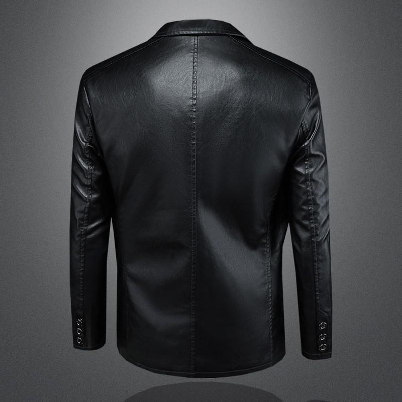 Mens Plus Size Biker Leather Jacket Slim Fit Real Sheepskin Short Coat Winter