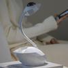 Swan Projection Desk Lamp USB Charging Night Light Eye Caring Adjustable Flexible Gooseneck Reading Lamp Decor Aesthetics for Home Office