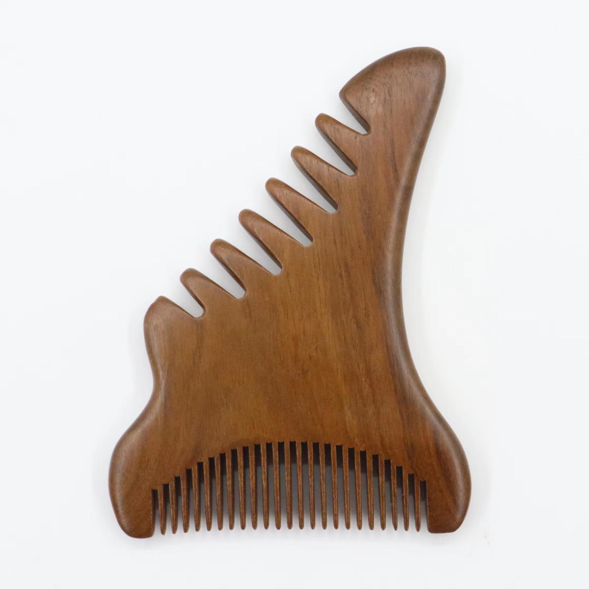 

Green Sandalwood 4-in-1 Massage & Gua Sha Comb for Smooth Hair