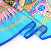 [Bysifa] Women'S Scarves New 100% Silk Scarf Fashion  Luxury Pure Silk Blue Scarf Shawl Spring Fall Winter Scarves 88*88Cm